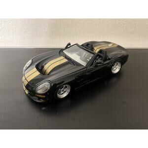 1999 Shelby Series 1 Burago Black With Gold Stripes 1:18 Scale Die Cast